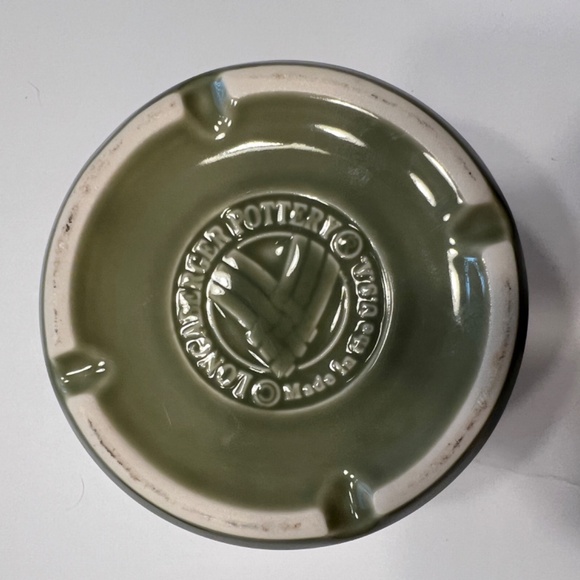 Longaberger Pint Pottery Sage Green Woven Traditions Salt Crock with Lid… - Picture 5 of 6